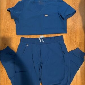 Women's Blue Scrub Set